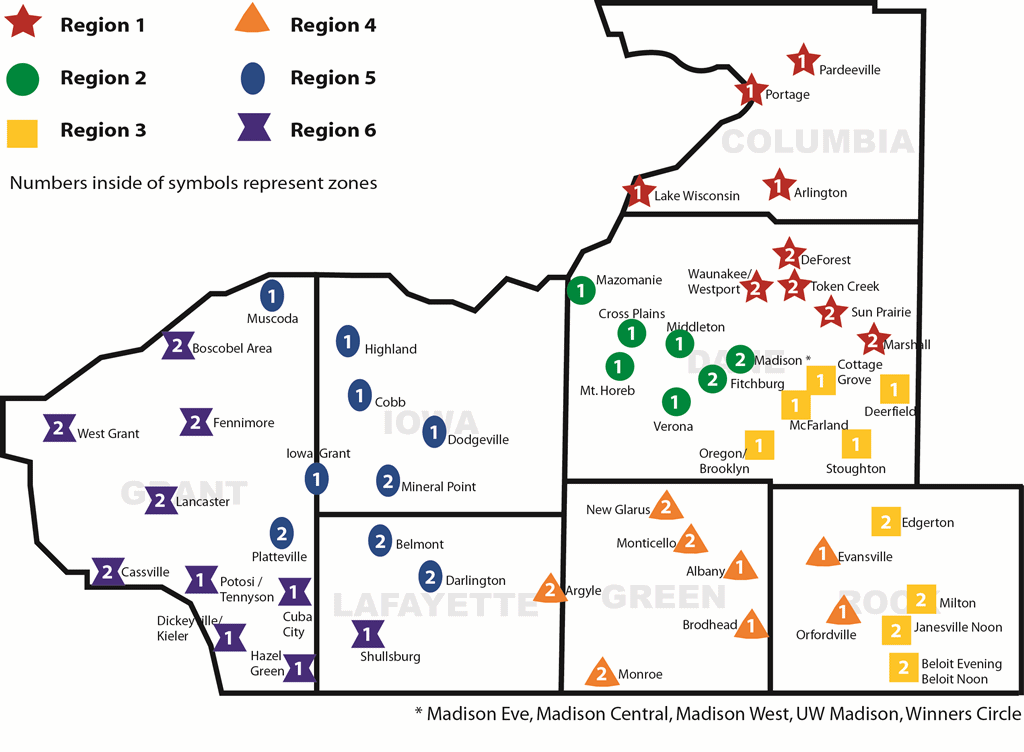 Click on the star to find a link District Map